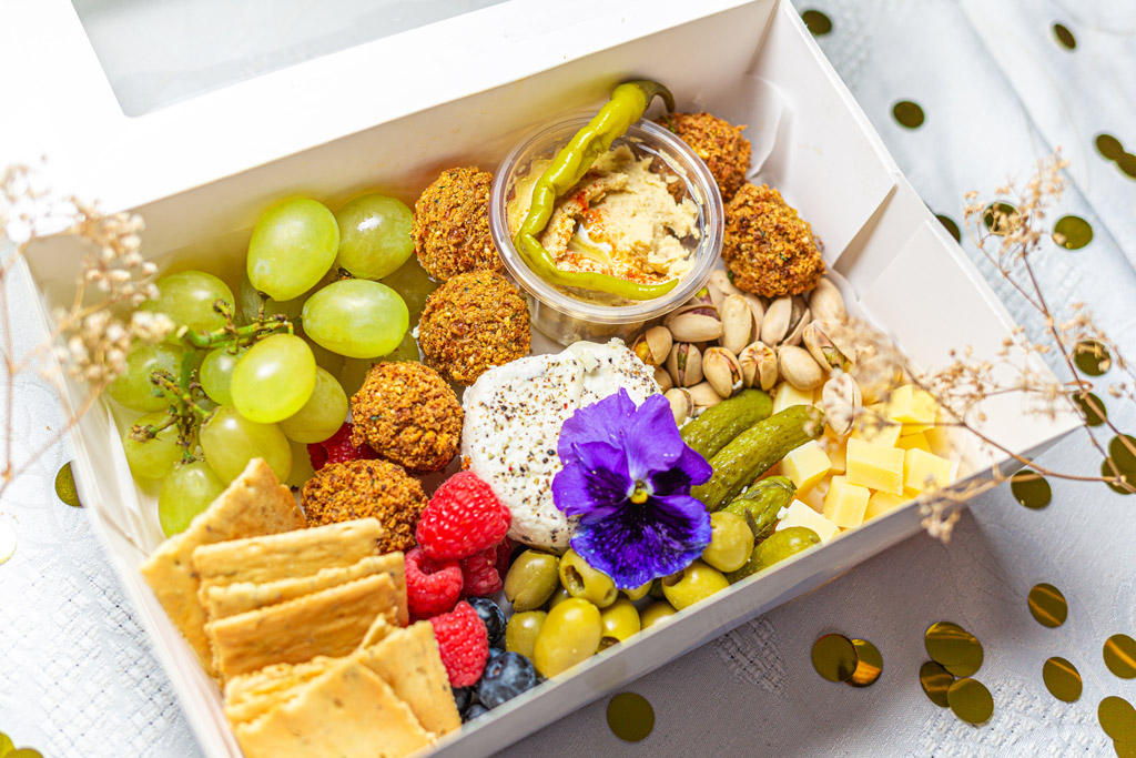 Boîte de snacking végane petite