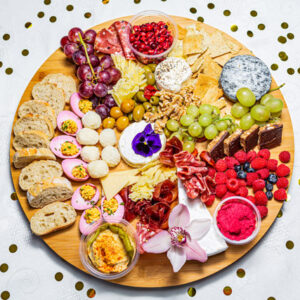 Plateau snacking fromage et charcuteries