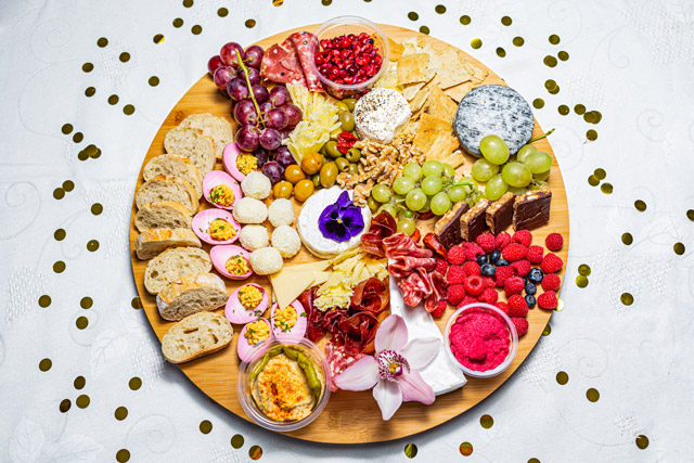 Plateau snacking fromage et charcuteries