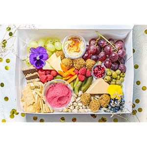 Boîte de snacking végétarienne moyenne